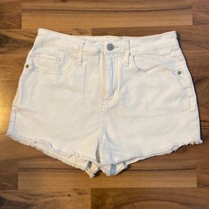 High rise white shorts. Size 6. Wild fable